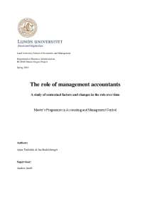 The Evolution and Importance of Management Accounting and Controlling