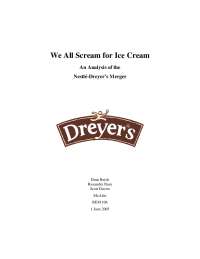 We All Scream for Ice Cream