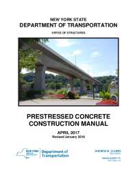NYSDOT Projects: Requirements for Precast Concrete Materials and Installation