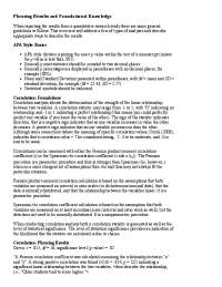 Guidelines for Reporting Quantitative Research Results: Correlation and Means Comparison