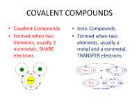 Understanding Covalent Compounds: Lewis Electron Dot Structures and Molecular Shapes