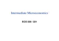 Consumer Theory in Intermediate Microeconomics: Budget Constraints and Price Changes