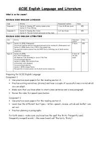 GCSE English Language and Literature Revision Guide: EDUQAS and WJEC