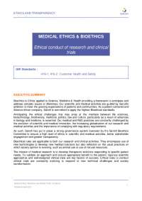 Medical Ethics, Bioethics and Clinical Trials | Sanofi