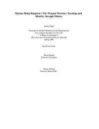 Maxine Hong Kingston's The Woman Warrior