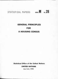Housing Census Principles: Guidelines for Measuring Housing Conditions & Population