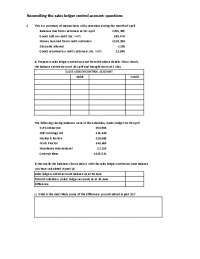 Reconciling the sales ledger control account ...