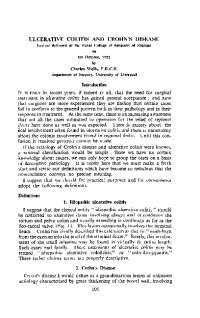 Ulcerative Colitis and Crohn's Disease: A Historical Perspective by Charles Wells
