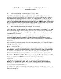 Synodal Reforms and the Annulment Process in the Catholic Church