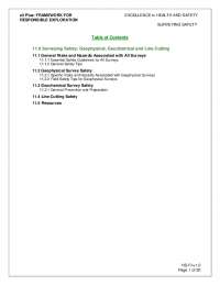 11.0 Surveying Safety: Geophysical, Geochemical and Line ...