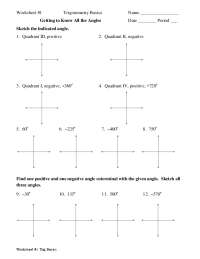 Trigonometry Basics Worksheets: Angles, Conversions, and Sector Areas