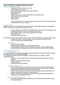 Part 1: An Introduction to Integrated Marketing Communications
