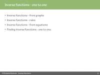 Inverse Functions in VCE Maths Methods