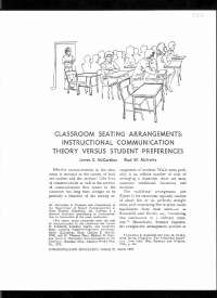 Classroom Seating Arrangements: Impact on Student Communication Preferences