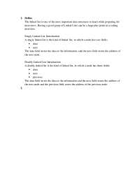 Understanding Linked Lists: Singly vs Doubly Linked List