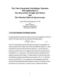Time-Dependent Schrödinger Equation and Quantum Transitions