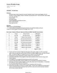 Modified Lowry Protein Assay: 96-Well Plate and Cuvette Methods