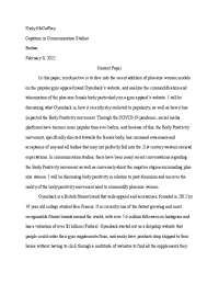 Kinly McCaffrey Capstone in Communication Studies