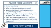 BTEC First Award: Understanding Different Types of Flexibility Training