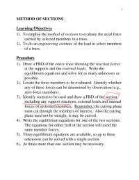 Method of Sections