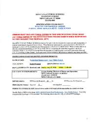 Roofing Project at Saxe Middle School: Contract Documents and Requirements
