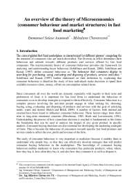 Understanding Consumer Behavior & Market Structures in Fast Food Marketing