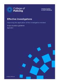 Effective investigations