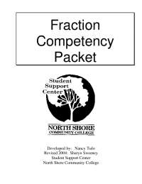 Fraction Competency Packet