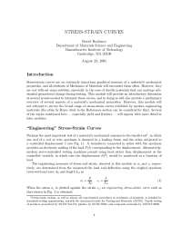 Stress-Strain Curves: An Introduction to Mechanical Properties of Materials
