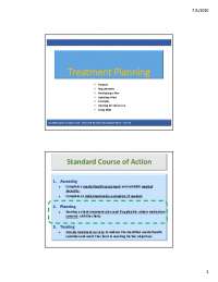 Mental Health Treatment Planning: Requirements, Process, and Examples