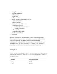 Performance Comparison of Different Exponentiation Methods in Python