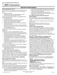 ST-1 Instructions