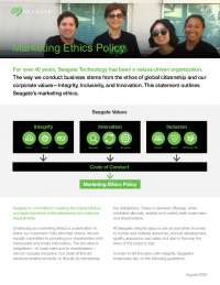 Seagate Marketing Ethics Policy: Integrity, Inclusivity, and Innovation in Action