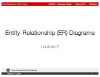 Entity-Relationship (ER) Diagrams in Database Design