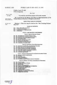 Employment and Training Policy Coordination: Role of the Commission