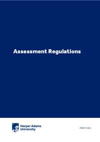 Harper Adams University Assessment and Progression Rules