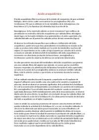 Funcion del acido araquidonico