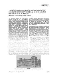 Edinburgh University's Medical School and the overseas ...
