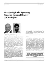 Facial Enhancement through Intraoral Device: A Case Report on the Homeoblock™ Appliance