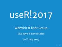 R User Conference 2017: Embracing Diversity and Collaboration in Data Science
