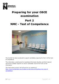 Preparing for your OSCE examination Part 2 NMC
