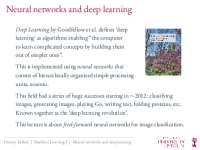 Neural networks and deep learning
