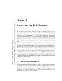 TCP Protocol Attacks: SYN Flooding, TCP Reset, and TCP Session Hijacking