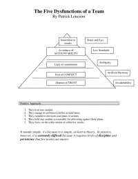 The Five Dysfunctions of a Team