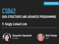 Singly Linked Lists in Data Structures and Advanced Programming