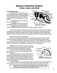 Musculo-Skeletal System Development: A Comprehensive Guide