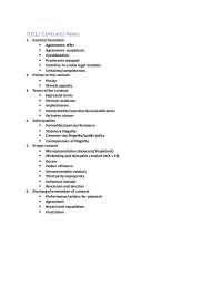 70211 Contracts Notes