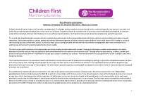 Transition Document for Early Childhood Education: Preparing Children for School