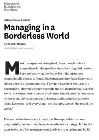 20.Managing in a Borderless World-Kenichi Ohmae