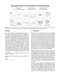 ShadowDraw: Real-Time User Guidance for Freehand Drawing - Interactive System
